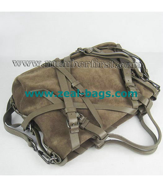 AAA Replica Alexander Wang khaki Calfskin Leather Shoulder Tote Bag - Click Image to Close